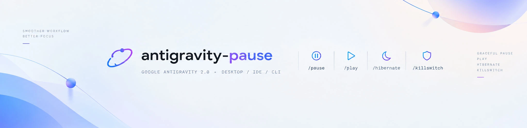 Antigravity Pause Banner